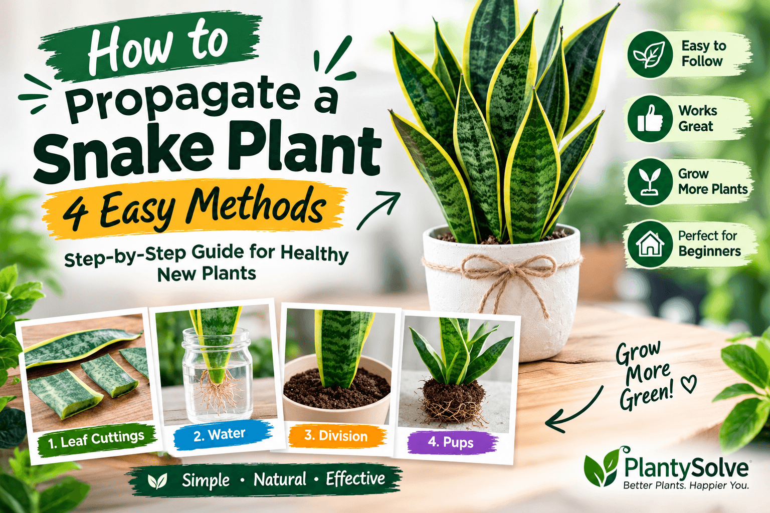 How to propagate snake plant using four easy methods