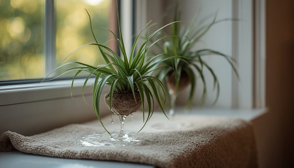 How to Care for Air Plants
Side by side comparison showing a healthy green air plant next to a damaged rotted air plant with dark soft base
