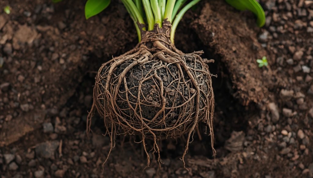 How to Repot a Plant
Root bound houseplant removed from its pot showing roots circling densely around the root ball