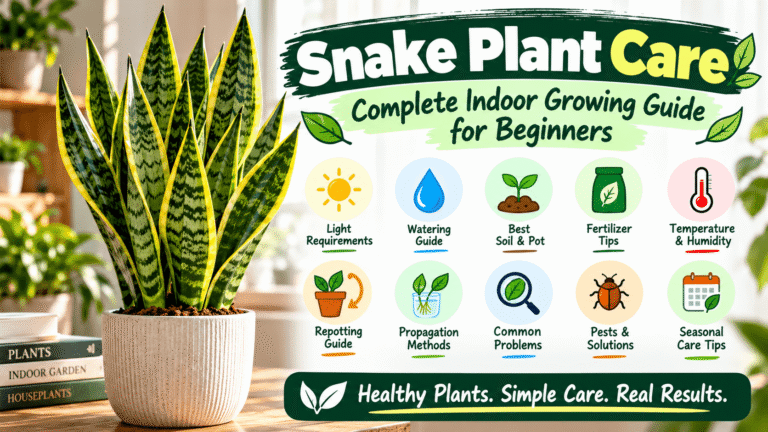 Snake plant care guide for light, watering, soil and indoor growing