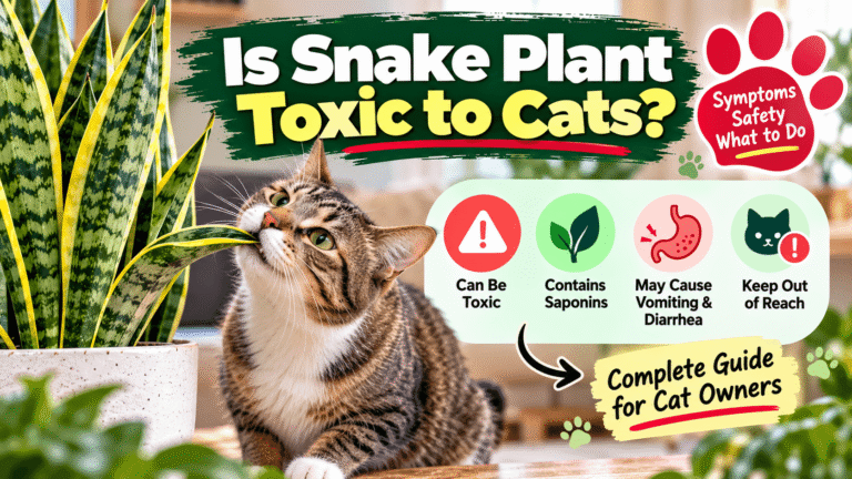 Snake plant toxic to cats – symptoms and pet safety guide