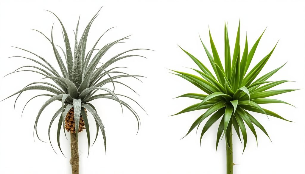 How to Water Air Plants: Soak, Dry, and Adjust (Easy Guide) 4 How to Water Air Plants
Comparing fuzzy silver Xeric air plant with smooth green Mesic air plant